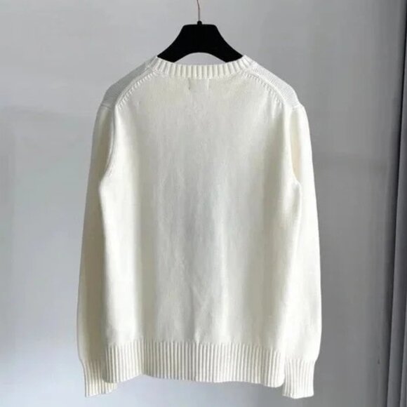 Polo Ralph Lauren White Bear Wool Sweater - Picture 2 of 6